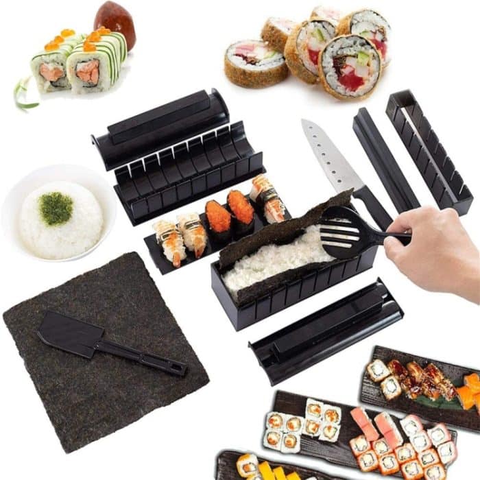 11 in 1 Sushi-Form mit Sushi-Messer Reisballform DIY Home Kreative Sushi-Rolle Set – Bild 5