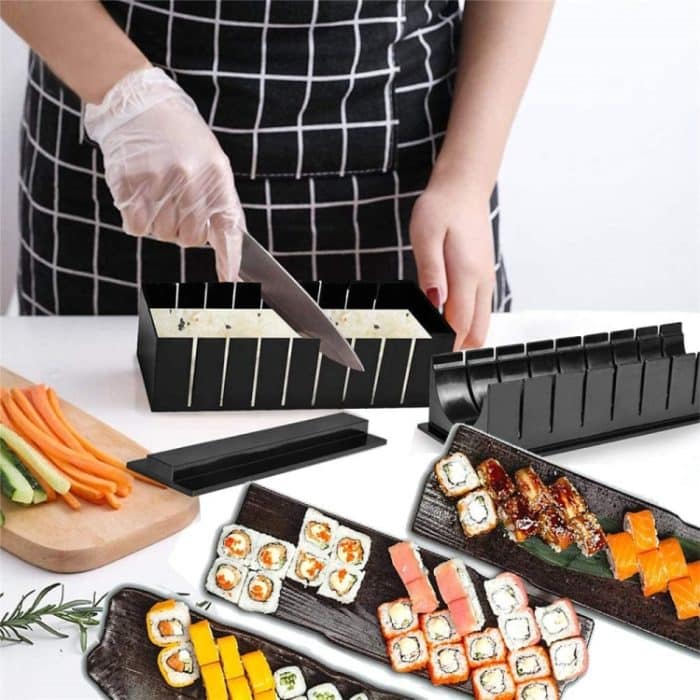 11 in 1 Sushi-Form mit Sushi-Messer Reisballform DIY Home Kreative Sushi-Rolle Set – Bild 6