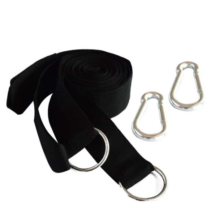 Outdoor Camping Wandern Must-Have Hängemattenriemen Seil Metallschnalle Load Tie Rope, zufällige Farblieferung – Bild 2