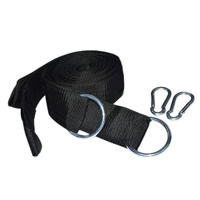 Outdoor Camping Wandern Must-Have Hängemattenriemen Seil Metallschnalle Load Tie Rope, zufällige Farblieferung – Bild 3