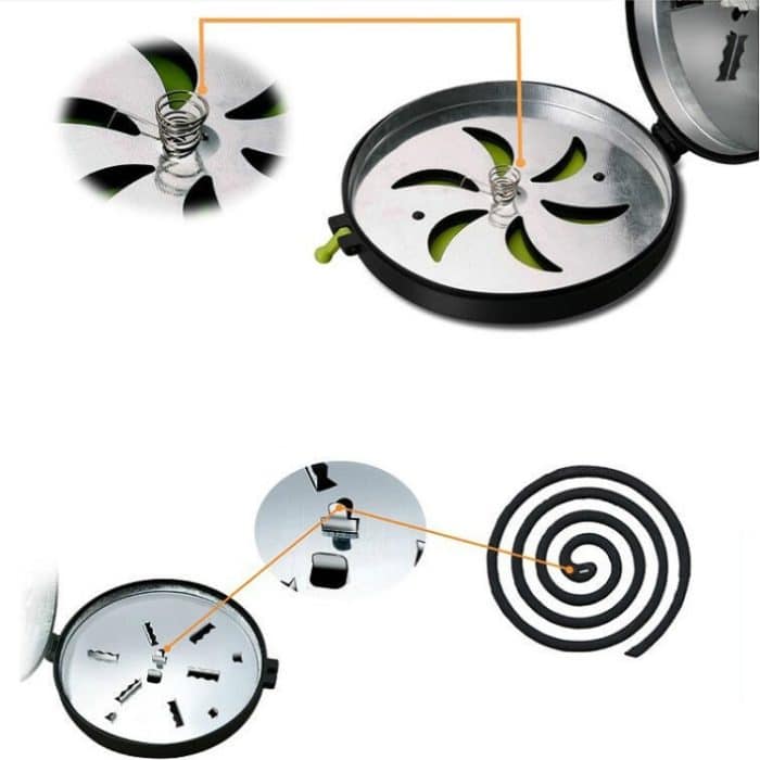 Mückenschutz für den Außenbereich, feuerfeste Mückenspulen-Halterung – Bild 3