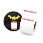 2 Stück Schmucketiketten-Preisetiketten, Thermoklebeetikettenpapier für NIIMBOT B11 / B3S, 02F 100 Sheets, 02T 100 Sheets, 02F Festive Red 100 Sheets, 02T Auspicious Cloud Red 100 Sheets, 02T Feather Ink 100 Sheets, 02T Midnight 100 Sheets... – Bild 2