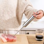 304 Edelstahl Gewürzspritze Grillwerkzeug Truthahnnadelset – Bild 7