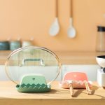 4 Stück Topfdeckelregal, Küchenarbeitsplatte, Aufbewahrungshalterung, Spatel, Suppenlöffel, Stäbchenregal, 4 PCS Orange, 4 PCS Green – Bild 7