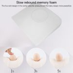 Memory Foam Säuglingsdreieck-Steigungskissen Schwangere Frauen Neugeborenes Stillkissen, Crystal Soft Gray, Diamond Lattice White, Crystal Soft Black – Bild 4