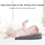 Memory Foam Säuglingsdreieck-Steigungskissen Schwangere Frauen Neugeborenes Stillkissen, Crystal Soft Gray, Diamond Lattice White, Crystal Soft Black – Bild 6