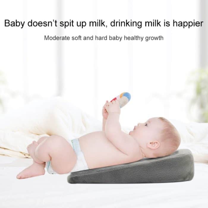 Memory Foam Säuglingsdreieck-Steigungskissen Schwangere Frauen Neugeborenes Stillkissen, Crystal Soft Gray, Diamond Lattice White, Crystal Soft Black – Bild 6