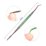 11 in 1 Farbe Titan Edelstahl Nagel Stahl Push Nail Datei – Bild 6