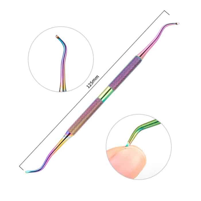 11 in 1 Farbe Titan Edelstahl Nagel Stahl Push Nail Datei – Bild 7