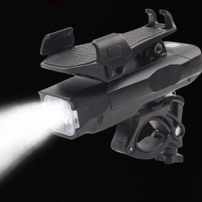 500LM Fahrradlicht Handyhalter Multifunktions-Reitfrontlicht mit Hupe, 4000 mAh (Black), 4000 mAh (Black Red), 4000 mAh (Black Blue), 4000 mAh (Black Orange), 2400 mAh (Black Red), 2400 mAh (Black Blue), 2400 mAh (Black Orange), 2400 mAh (Black) – Bild 10