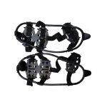 5 Paar verstärkte Steigeisen mit 24 Zähnen für den Außenbereich, rutschfeste Schuhüberzüge, Schneekrallen, Winterwanderschuhe, Spikes, Kette, Größe:, M (32-39), L  (40-45) – Bild 3