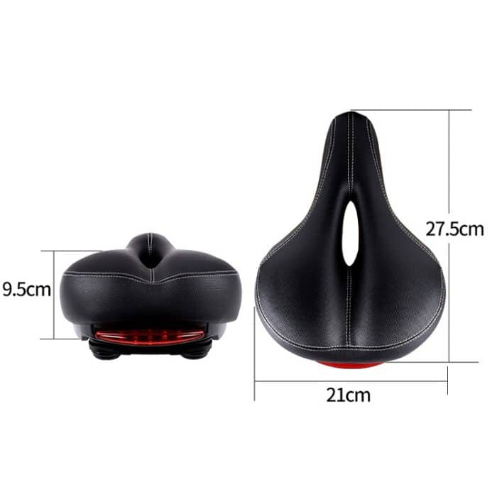 Fahrradsitz mit Rücklichtern und leichtem Mountainbike-Fahrradsattel-Sitzkissen, YF-1076-3 – Bild 3