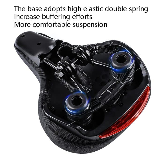 Fahrradsitz mit Rücklichtern und leichtem Mountainbike-Fahrradsattel-Sitzkissen, YF-1076-3 – Bild 9