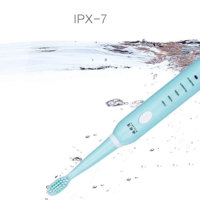 DELIPU Elektrische Zahnbürste, wiederaufladbar, Sonic, 5-Gang-Einstellung, für Kinder und Erwachsene, wasserdicht, für den Haushalt, weiche Zahnbürste, USB Charging Cable  (Blue), USB Charging Cable (Pink), USB Charging Cable (White)... – Bild 5