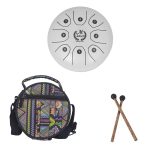 MEIBEITE 5,5-Zoll-C-Tune-Sanskrit-Trommel mit Stahlzunge, leere, sorgenfreie Trommel, MEIBEITE White, MEIBEITE Red, MEIBEITE Black, MEIBEITE Golden, MEIBEITE Purple – Bild 7