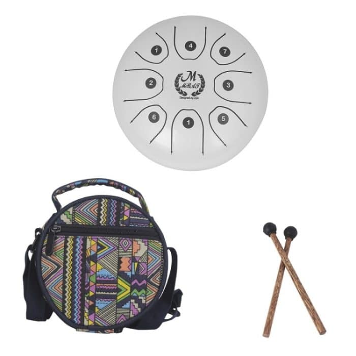 MEIBEITE 5,5-Zoll-C-Tune-Sanskrit-Trommel mit Stahlzunge, leere, sorgenfreie Trommel, MEIBEITE White, MEIBEITE Red, MEIBEITE Black, MEIBEITE Golden, MEIBEITE Purple – Bild 7