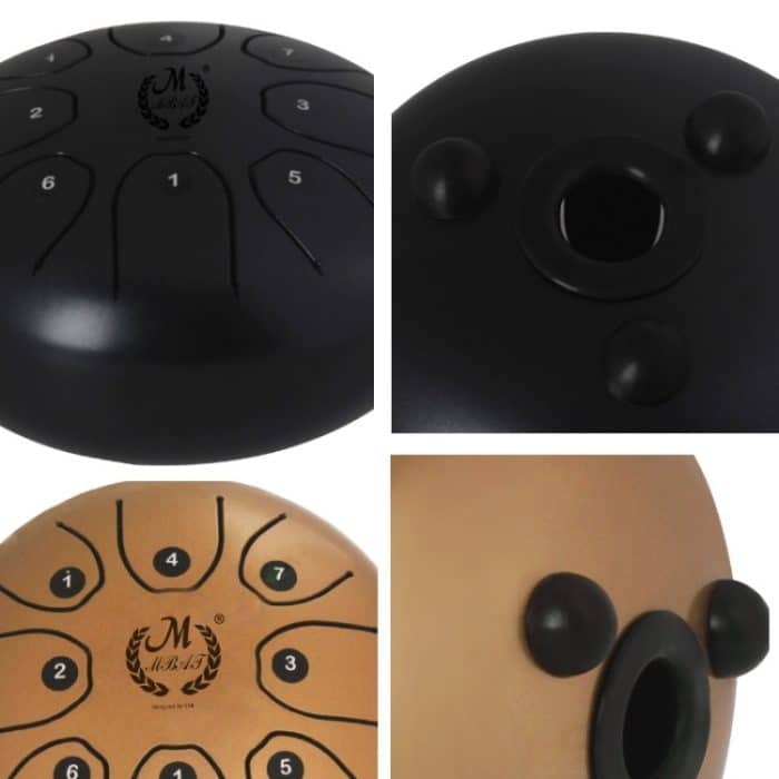 MEIBEITE 5,5-Zoll-C-Tune-Sanskrit-Trommel mit Stahlzunge, leere, sorgenfreie Trommel, MEIBEITE Blue, MEIBEITE Green – Bild 5