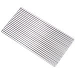 10 Paar Essstäbchen aus 304 Edelstahl, rutschfestes Geschirr, 18.5cm, 22.7cm – Bild 2