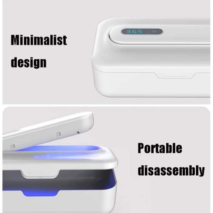 XD003 Unterwäsche UV-Sterilisationsmaschine Kosmetikbürste Lagerung Desinfektionsbox, XD003 White, XD003 Pink – Bild 3