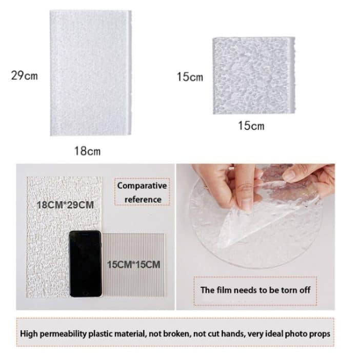 Acryl-Textur-Hintergrundtafel, Foto-Requisiten, Hintergrund, dekorative geometrische Ornamente, 3 PCS 10 x 10cm, 2 PCS 10 x 15cm, 15 x 15cm, 15 x 20cm, 18 x 29cm – Bild 3