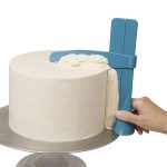Einstellbare DIY Kuchen Schaber Glätter Fondant Spatel Kuchen Rand Glätter Creme – Bild 2