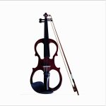 YS030 4/4 hölzerne manuelle elektronische Violine für Anfänger, mit Tasche, Wine Red, White, Black