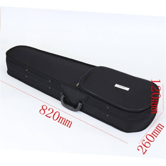 YS030 4/4 hölzerne manuelle elektronische Violine für Anfänger, mit Tasche, Wine Red, White, Black – Bild 6