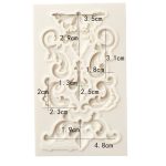 2 Stück Rand-Silikonform, Fondantform, Kuchendekorationswerkzeuge, Schokoladenform, Border Silicone Mold – Bild 7