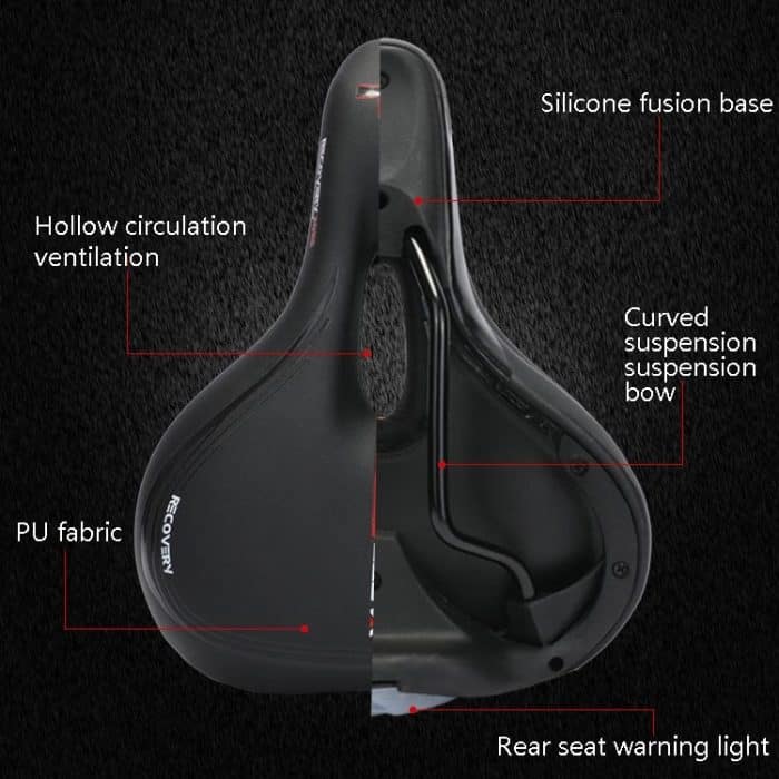 YAFEE Rücklicht-Fahrradsitz, Mountainbike-Sattel mit leichtem Sitz – Bild 6