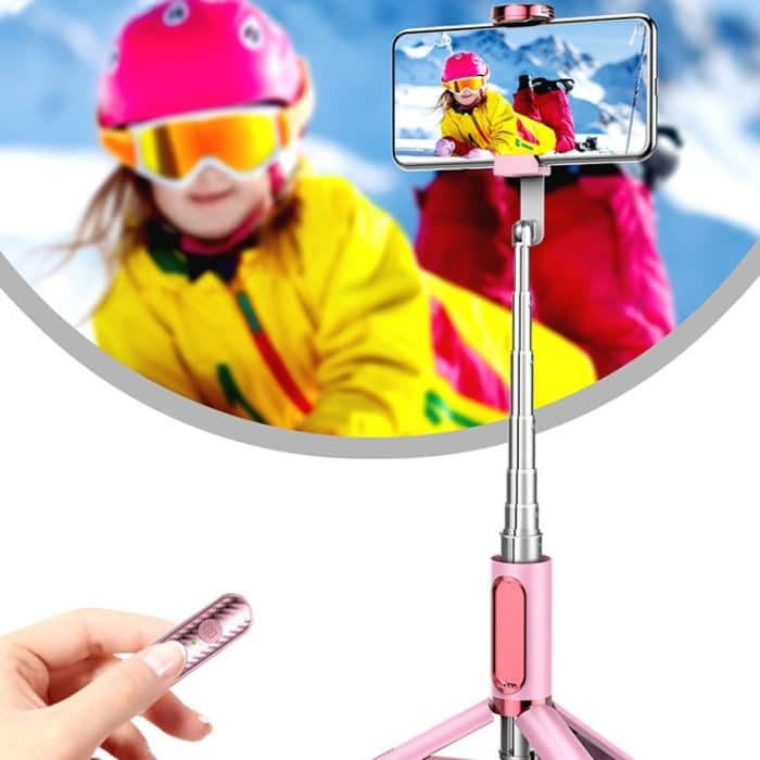 Y202 Bluetooth Selfie Stick mit Boden Stativ Handy Selfie Kamera – Bild 1