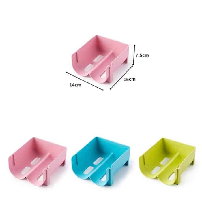 5 Stück Kühlschrankdosen-Aufbewahrungsbox, Getränke können mit Lagerregalen gestapelt werden, 5 PCS Green, 5 PCS Blue, 5 PCS Pink – Bild 2