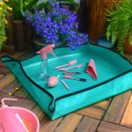 68x68cm PE Home Gardening Pflanzvorgang Matte Grünpflanze Wechseltopf Mischerde Wasserdichte Blumenmatte – Bild 5