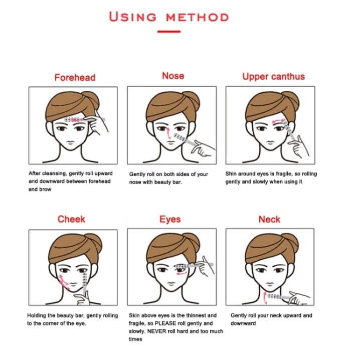 30 Germanium Massage Beauty Stick Roller V-förmiges Beauty Instrument Gesichtsmassagegerät Zufällige Farbabgabe – Bild 8
