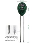 3 In 1 Bodendetektor PH-Wert Lichtintensitätsprüfstift Rundkopf-Bodenfeuchtemessgerät – Bild 2