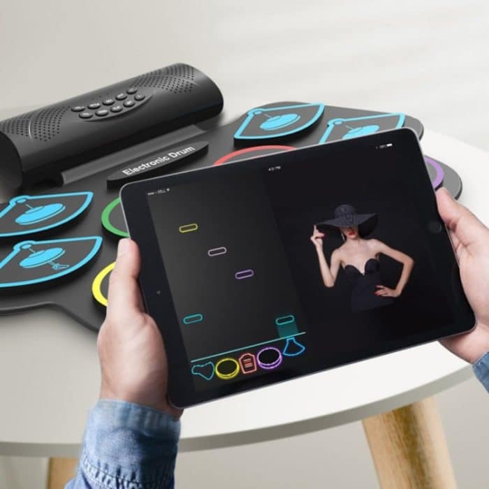 MD862M Bluetooth Drum Set für Anfänger Lernen Sie, tragbare elektronische Drums zu spielen – Bild 4