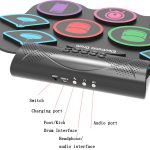 MD862M Bluetooth Drum Set für Anfänger Lernen Sie, tragbare elektronische Drums zu spielen – Bild 8