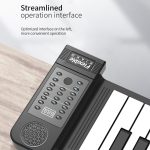 PN61S 61-Tasten Handgerollte faltbare, klavierverdickte, tragbare Anfängertastatur – Bild 8