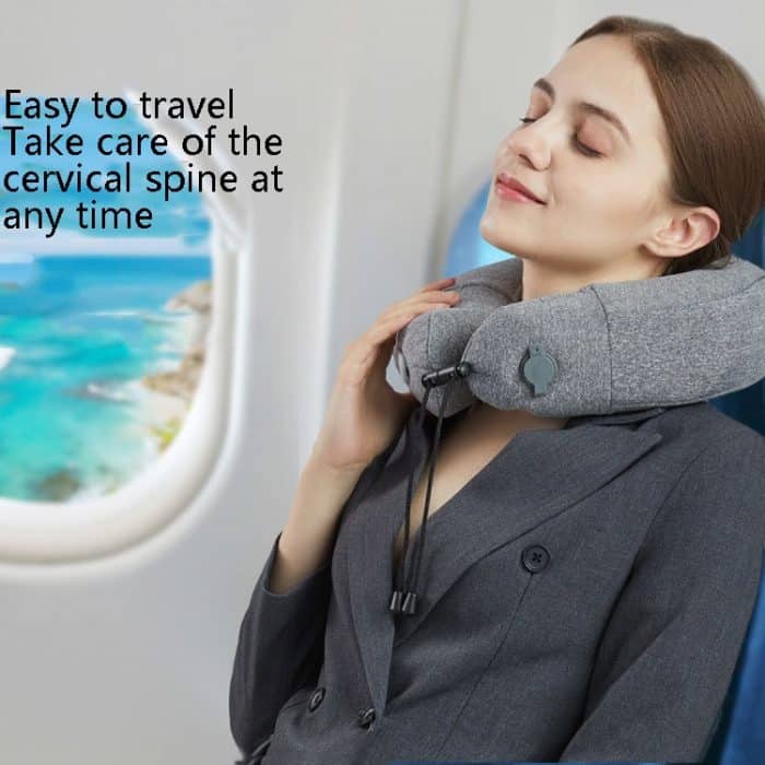 PL60 Nackenmassagegerät, Halswirbelsäulen-Massagekissen, aufblasbares U-förmiges Nackenkissen für den Haushalt, PL60 – Bild 10