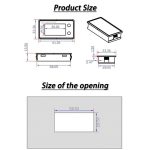 SUPNOVA DC 8–100 V Batteriekapazitätsanzeige Voltmeter Spannungsmesser, Stil:, White, White + Alarm + Temperature, Blue, Blue +Alarm + Temperature – Bild 3