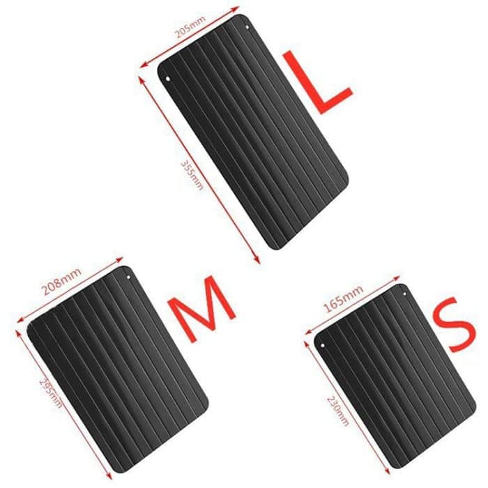 Auftauplatte, gefrorene Schnellauftauplatte, Küchenwerkzeug, Auftauplatte aus Aluminiumlegierung, Small 2mm, Medium 2mm, Large 2mm, Small 3mm, Large 3mm – Bild 3