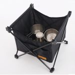 CLS Klappbare Aufbewahrungstasche für den Outdoor-Picknicktisch, tragbare, unsichtbare Taschenaufbewahrung, Hängetasche, Stil:, Small Pocket, Large Pocket, Black Table + Small Pocket, Table Small + Small Pocket, Table Medium + Large Pocket – Bild 3