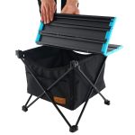 CLS Klappbare Aufbewahrungstasche für den Outdoor-Picknicktisch, tragbare, unsichtbare Taschenaufbewahrung, Hängetasche, Stil:, Small Pocket, Large Pocket, Black Table + Small Pocket, Table Small + Small Pocket, Table Medium + Large Pocket – Bild 4