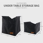 CLS Klappbare Aufbewahrungstasche für den Outdoor-Picknicktisch, tragbare, unsichtbare Taschenaufbewahrung, Hängetasche, Stil:, Small Pocket, Large Pocket, Black Table + Small Pocket, Table Small + Small Pocket, Table Medium + Large Pocket – Bild 9