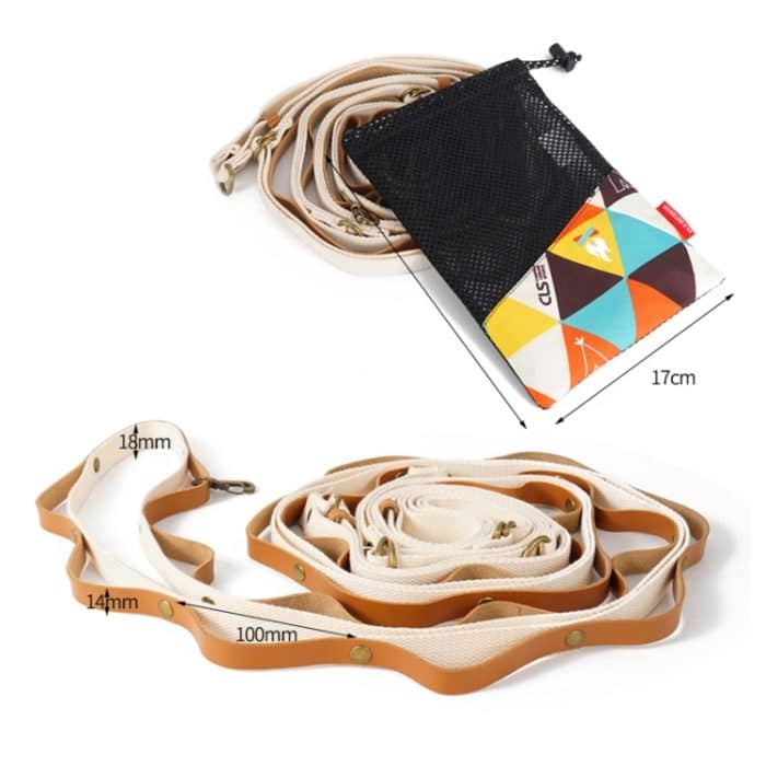 Outdoor PU Lanyard Camping Diverses Aufbewahrungsseil Zelt Bindungskette – Bild 2