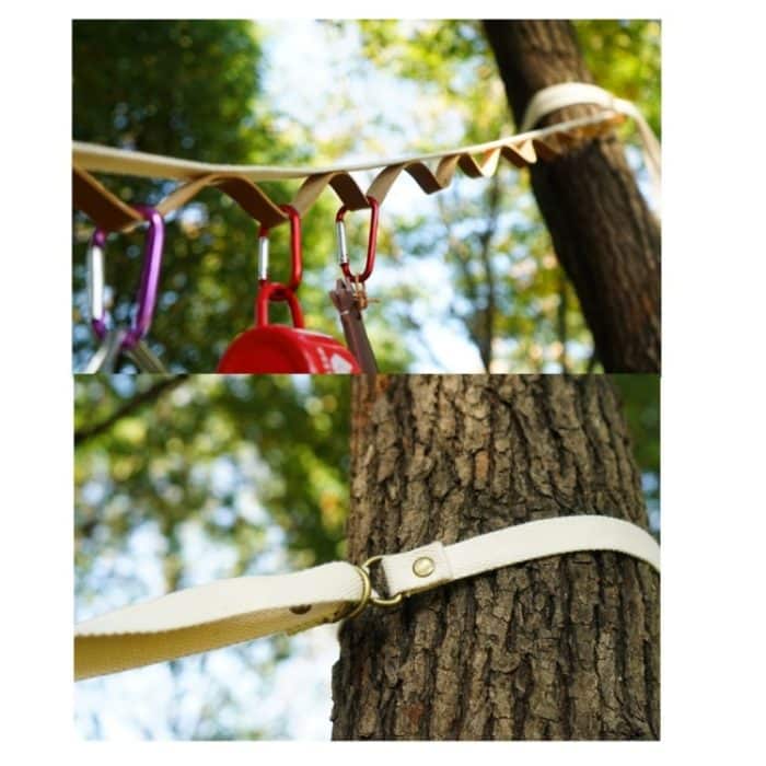 Outdoor PU Lanyard Camping Diverses Aufbewahrungsseil Zelt Bindungskette – Bild 5