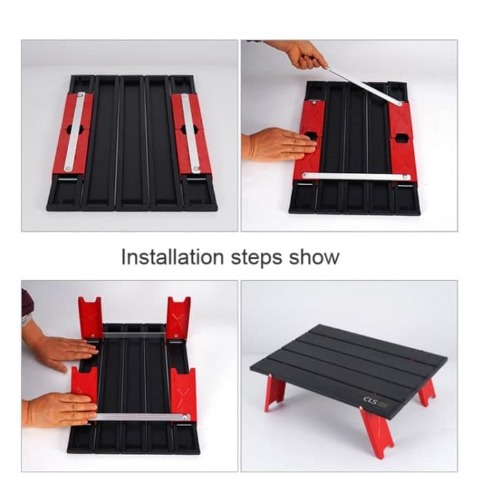 CLS Outdoor Mini Klapptisch Camping Zelttisch Camping Tragbarer Couchtisch – Bild 5