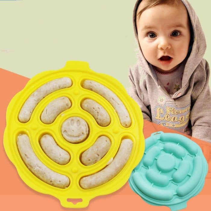 Lebensmittelqualität Silikon Runde Wurstform Backform Hausgemachte DIY Hot Dog Form, zufällige Farblieferung – Bild 2