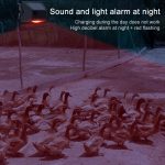 N911F 129dB Drahtlose Fernbedienung Solar Induktion Schalllichtalarm für den menschlichen Körper – Bild 17