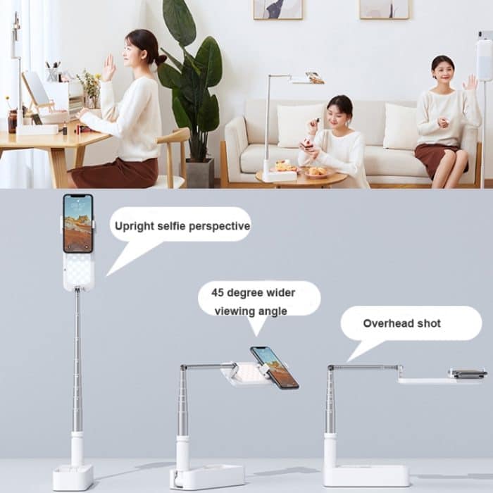 V6 1.3m Wireless Live Broadcast Halterung Beauty Fill Light Multifunktionsklappbare Außenhalterung – Bild 6