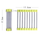 MS-202 3 PCS Home Küche Edelstahl Rutschfeste Anti-Verbrühungs-Tischset Faltbare Wärmeisolations-Topfmatte, Farbe Zufällige Lieferung – Bild 4